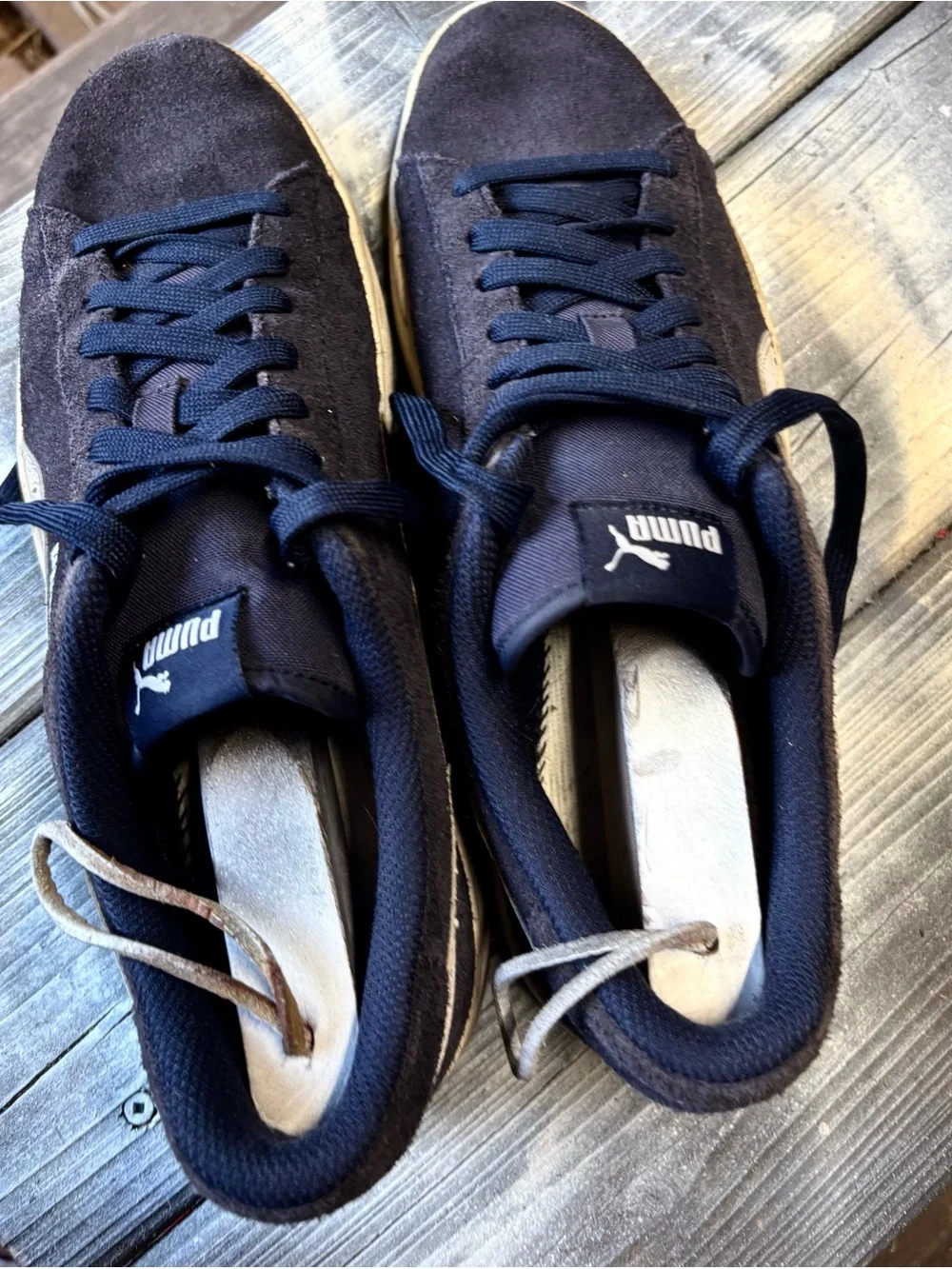 Puma suede sneakers in navy blue #suede #athleticsize 10
